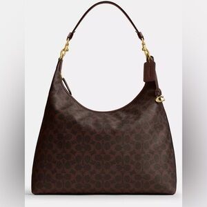 Coach Coated Canvas Signature Juliet Shoulder Bag 38~AMAZING!!!!!